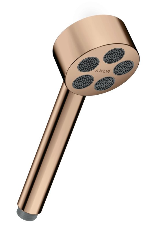 Ручной душ Axor One 1jet EcoSmart, Polished Red Gold (48651300) Ручные души (лейки) Красное золото