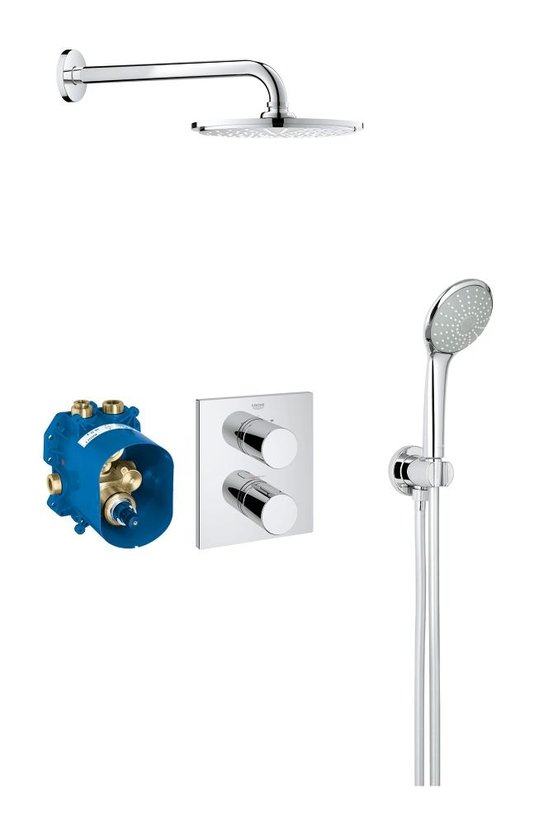 Душевой комплект Grohe Grohtherm 3000 Cosmopolitan (34408000) Душевые комплекты (системы) Хром