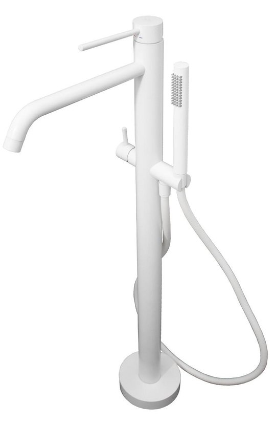 Напольный смеситель для ванны Paffoni Light (LIG032BO) Для ванны Белый, Белый матовый