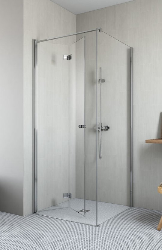 Душова кабіна Radaway Essenza New KDJ B 90LX80 (385082-01-01L + 384051-01-01) Прямокутні Прозоре