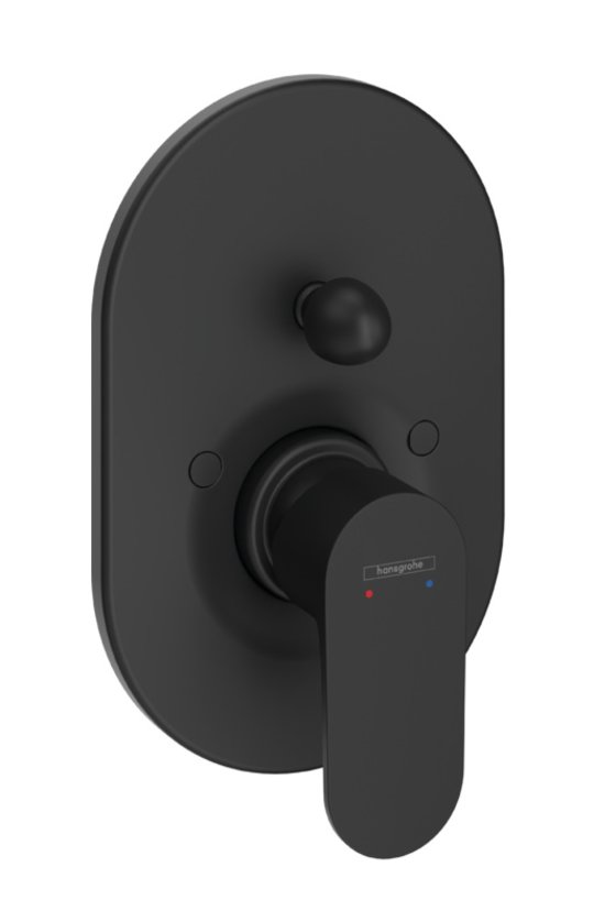 Змішувач для душу Hansgrohe Rebris S, чорний матовий (72449670) Для душа Чорний, Чорний матовий