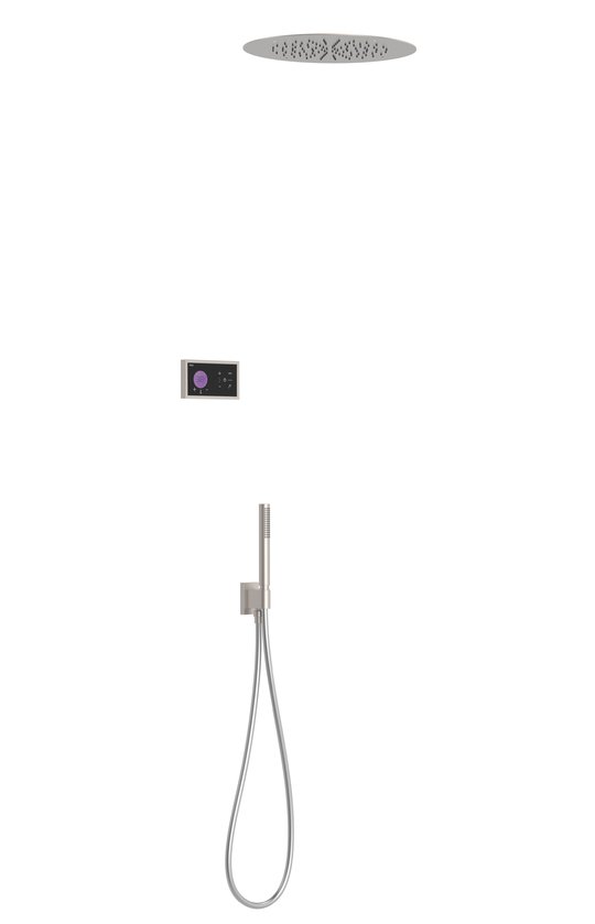 Электронный душевой комплект скрытого монтажа Tres SHOWER TECHNOLOGY, сталь (09288555AC) Душевые комплекты (системы) Сталь