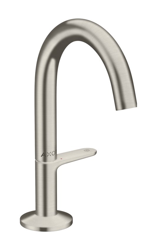 Смеситель для раковины Axor One, Stainless Steel Optic (48010800) Для раковины Нерж. сталь