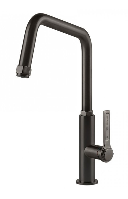 Смеситель для кухни Gessi Kitchen Officine, полированный черный (60051-707) Для кухни Черный