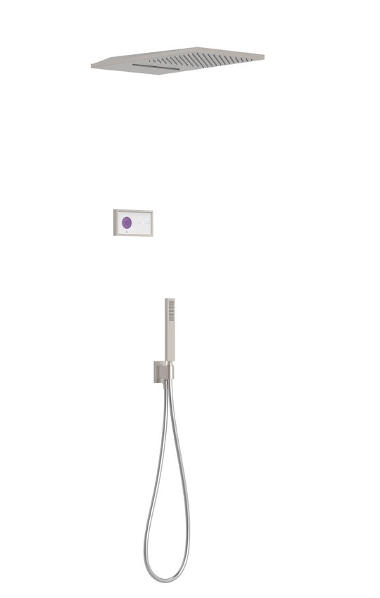 Электронный душевой комплект скрытого монтажа Tres SHOWER TECHNOLOGY, сталь (09286308AC) Душевые комплекты (системы) Сталь