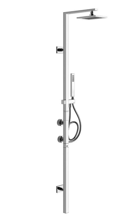Душова система Gessi Rettangolo (23405-031) Душові стійки Хром