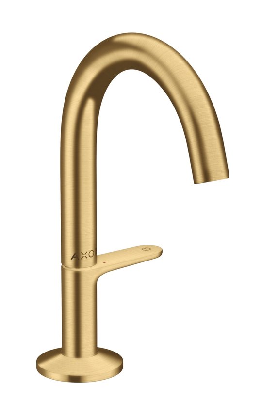 Смеситель для раковины Axor One, Brushed Gold Optic (48010250) Для раковины Золото
