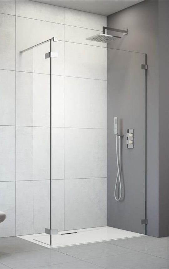 Душевая перегородка Radaway Arta Walk-in 130x40R (386213-03-01+386010-03-01R) walk-in Прозрачное