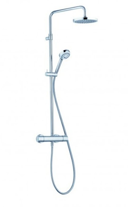 Термостатическая душевая стойка Kludi Logo Dual Shower System (680920500) Душевые стойки Хром