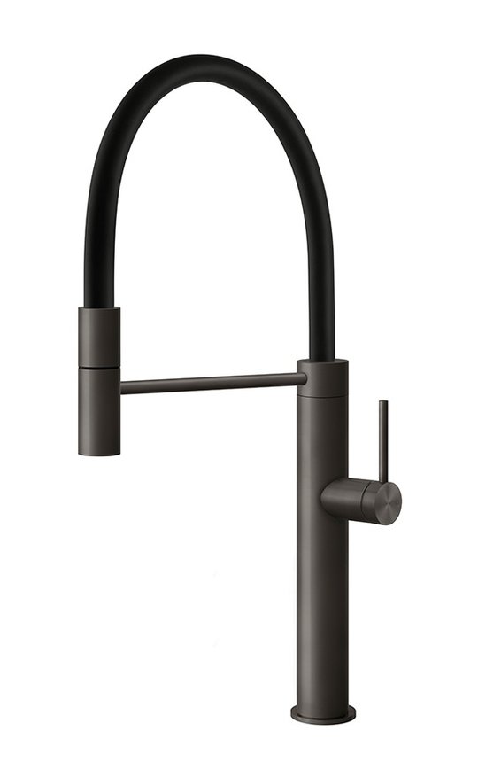 Смеситель для кухни Gessi Kitchen FLESSA, полированный черный (60010-707) Для кухни Черный