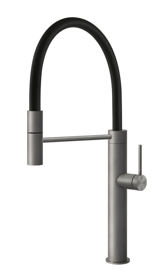 Смеситель для кухни Gessi Kitchen FLESSA, сталь (60010-239) Для кухни Нерж. сталь