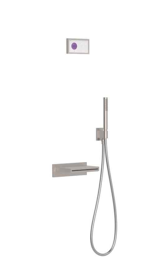 Электронный душевой комплект для ванны скрытого монтажа Tres SHOWER TECHNOLOGY, сталь (09286556AC) Душевые комплекты (системы) Сталь
