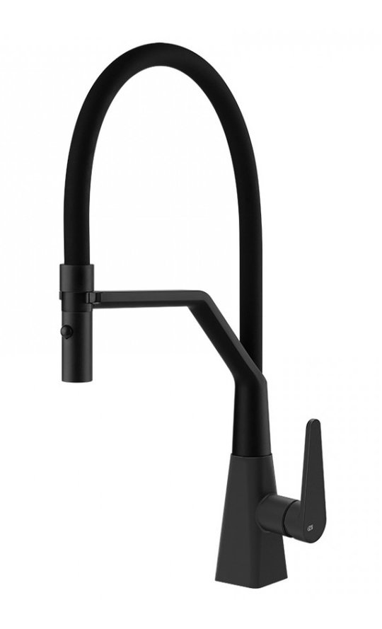 Смеситель для кухни Gessi Kitchen PROTON S, матовый черный (60113-299) Для кухни Черный, Черный матовый
