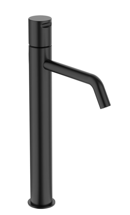 Смеситель для раковины GRB Cool XXL, излив 125 мм, Metal Black PVD (90550992) Для раковины Черный, Черный глянцевый 