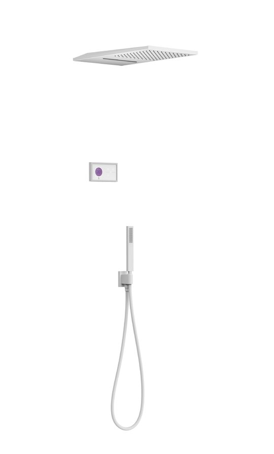 Электронный душевой комплект скрытого монтажа Tres SHOWER TECHNOLOGY, белый матовый (09286308BM) Душевые комплекты (системы) Белый матовый