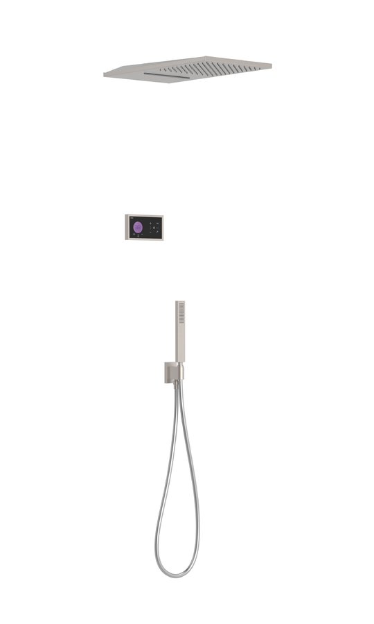 Электронный душевой комплект скрытого монтажа Tres SHOWER TECHNOLOGY, сталь (09288308AC) Душевые комплекты (системы) Сталь