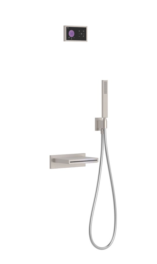 Электронный душевой комплект для ванны скрытого монтажа Tres SHOWER TECHNOLOGY, сталь (09288553AC) Душевые комплекты (системы) Сталь