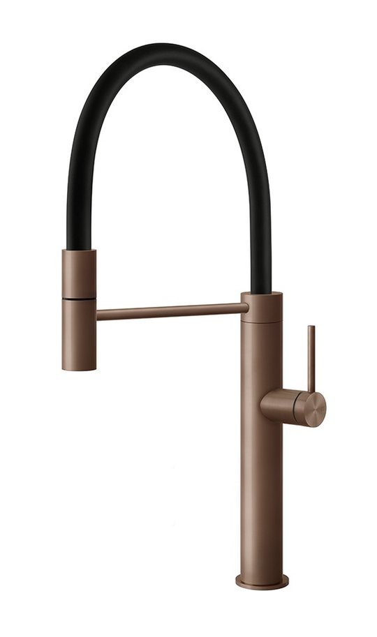 Смеситель для кухни Gessi Kitchen FLESSA, полированная медь (60010-708) Для кухни Медь