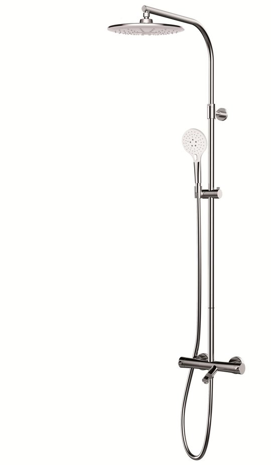 Термостатична Душова система GRB Time Female 3F Snow TL (47453470TL) Душові стійки Хром