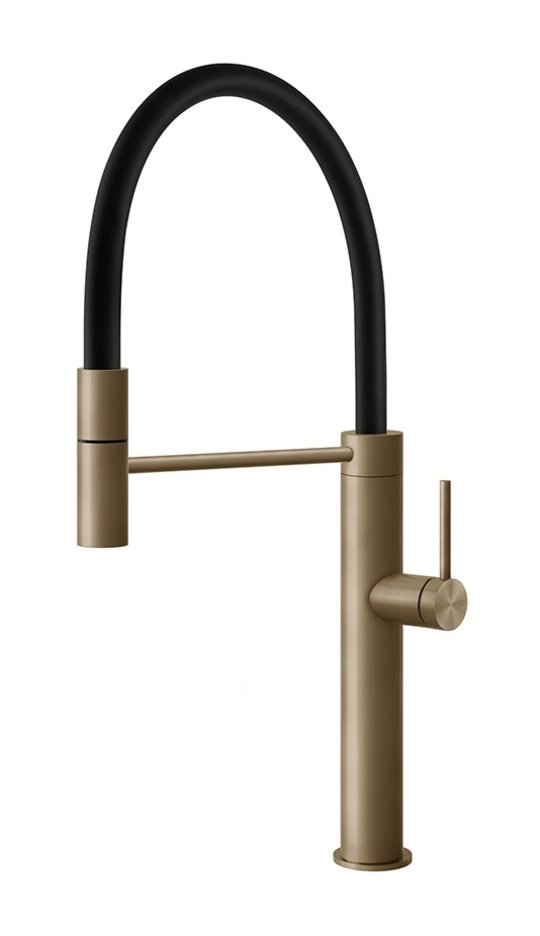 Смеситель для кухни Gessi Kitchen FLESSA, полированная латунь (60010-726) Для кухни Латунь