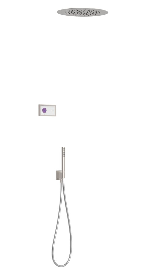 Электронный душевой комплект скрытого монтажа Tres SHOWER TECHNOLOGY, сталь (09286555AC) Душевые комплекты (системы) Сталь