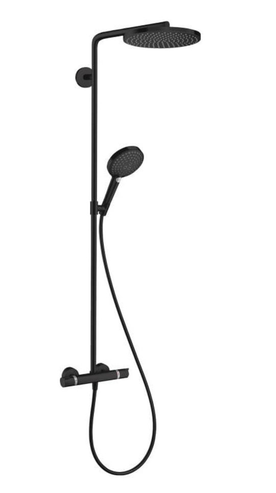 Душова система Hansgrohe Raindance Select S SHOWERPIPE Matt Black (27633670) Душові стійки Чорний матовий