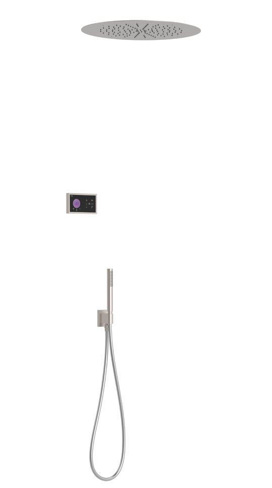 Электронный душевой комплект скрытого монтажа Tres SHOWER TECHNOLOGY, сталь (09288557AC) Душевые комплекты (системы) Сталь