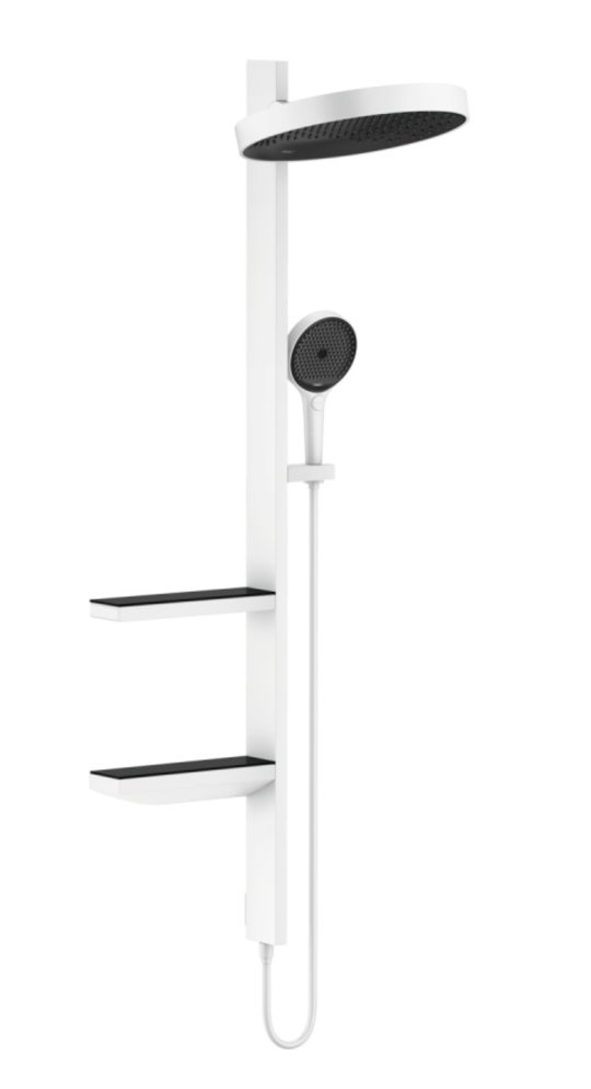Душевая система скрытого монтажа Hansgrohe Rainfinity SHOWERPIPE белый матовый (26842700) Душевые стойки Белый, Белый матовый