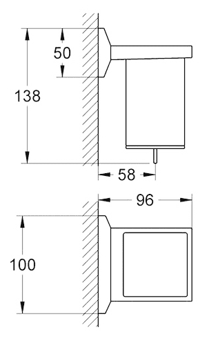 ЧертежGrohe Allure Brilliant (40494000)
