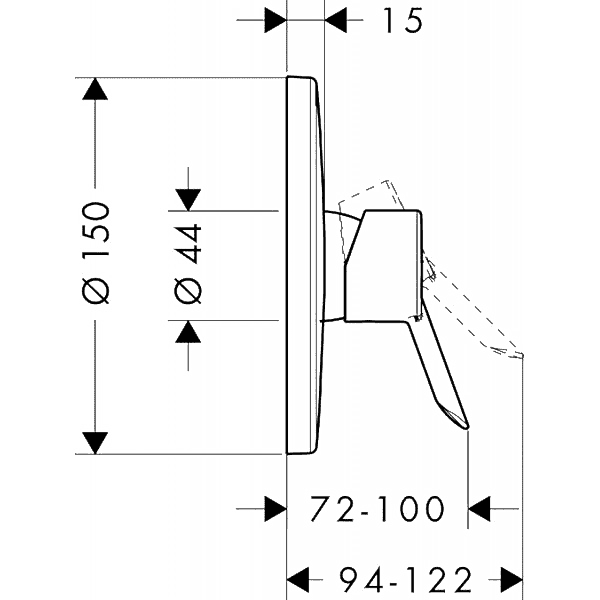 ЧертежHansgrohe Talis S (32675000)