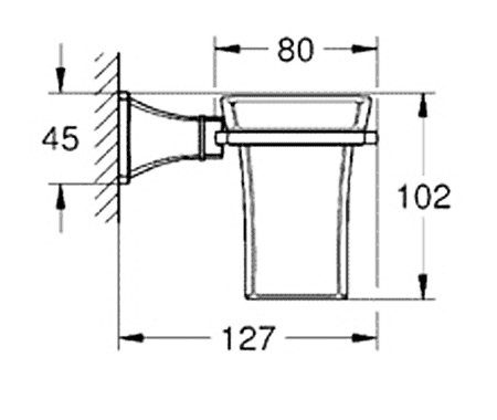 ЧертежGrohe Grandera (40626000)