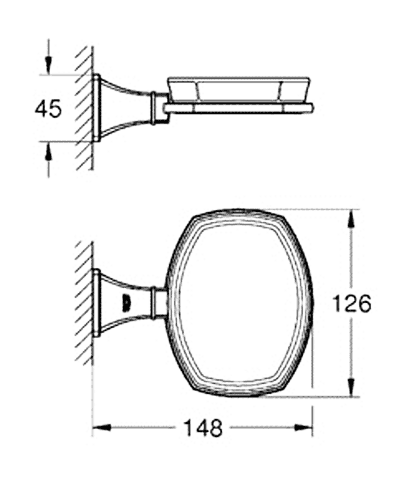 ЧертежGrohe Grandera (40628IG0)