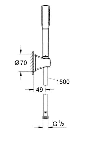 ЧертежGrohe Stick (27993IG0)