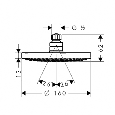 ЧертежHansgrohe Croma (27450000)