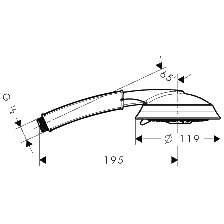 ЧертежHansgrohe Raindance Classic 100 Air 3jet (28548000)