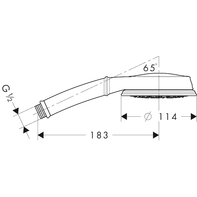 ЧертежHansgrohe Croma Classic 100 Multi (28539000)