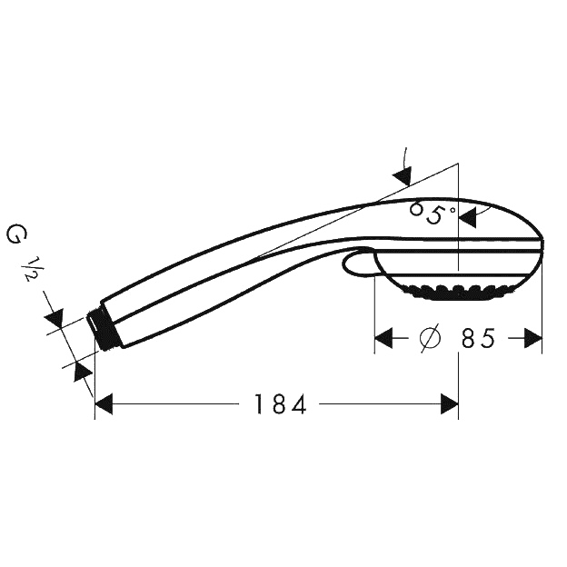 ЧертежHansgrohe Crometta 85 Multi 3jet (28563000)