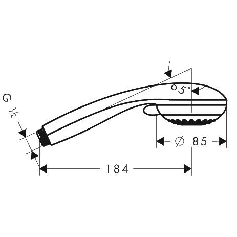 ЧертежHansgrohe Crometta 85 Variojet (28562000)
