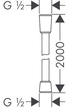 ЧертежHansgrohe Isiflex (28274000)