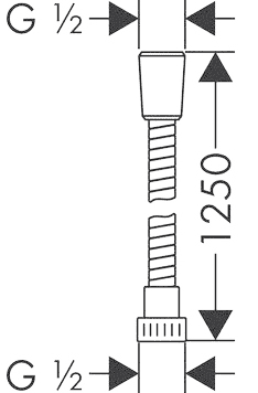 ЧертежHansgrohe Metaflex (28262000)