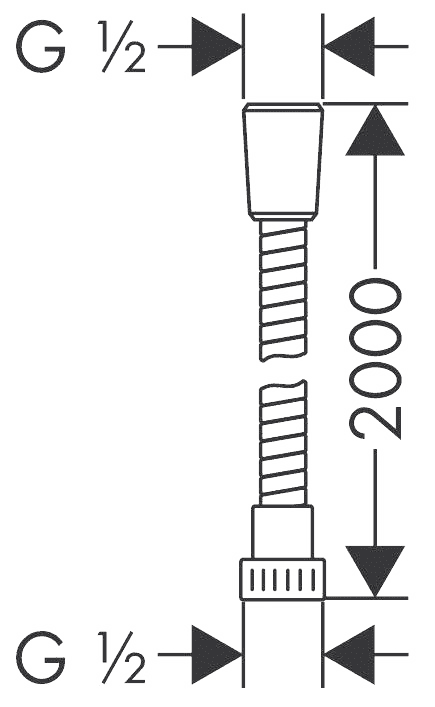 ЧертежHansgrohe Metaflex (28264000)