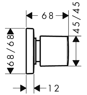 ЧертежHansgrohe PuraVida (15978400)