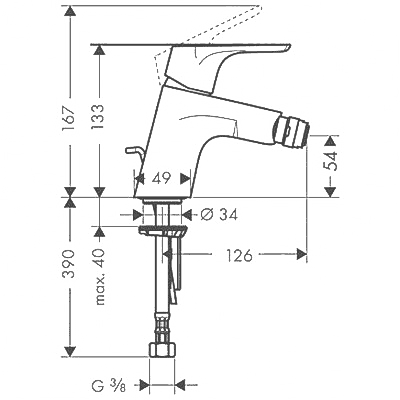 ЧертежHansgrohe Focus (31920000)
