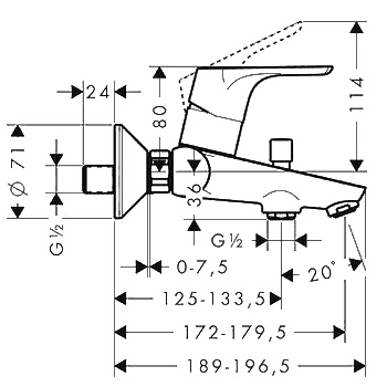 ЧертежHansgrohe Focus (31940000)