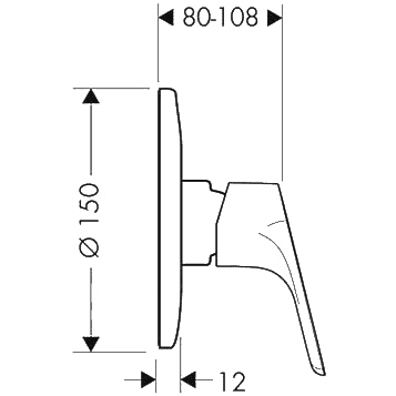 ЧертежHansgrohe Focus (31967000)