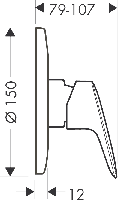 ЧертежHansgrohe Logis (71666000)