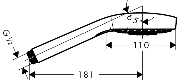 ЧертежHansgrohe Croma Select E (26810400)