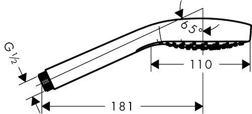 ЧертежHansgrohe Croma Select E (26813400)