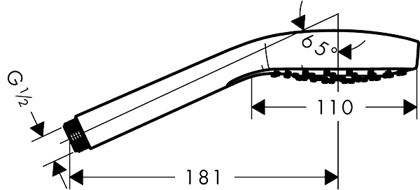 ЧертежHansgrohe Croma Select E (26815400)