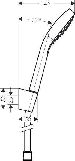ЧертежHansgrohe Croma Select E (26412400)